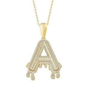 MEN'S CHARM 0.33CT ROUND DIAMOND 10K YELLOW GOLD