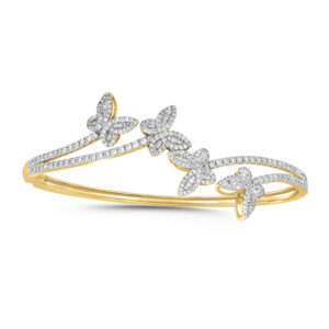 LADIES NECKLACE 0.75CT ROUND DIAMOND 14K WHITE GOLD