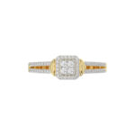 LADIES RING 0.20CT ROUND DIAMOND 10K YELLOW GOLD - Image 5