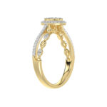 LADIES RING 0.25CT ROUND DIAMOND 10K YELLOW GOLD - Image 3