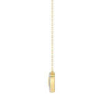 LADIES NECKLACE 0.10CT ROUND DIAMOND 10K YELLOW GOLD - Image 3