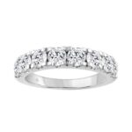 14K WHITE GOLD GOLD 2.00CT ROUND DIAMOND LADIES BAND